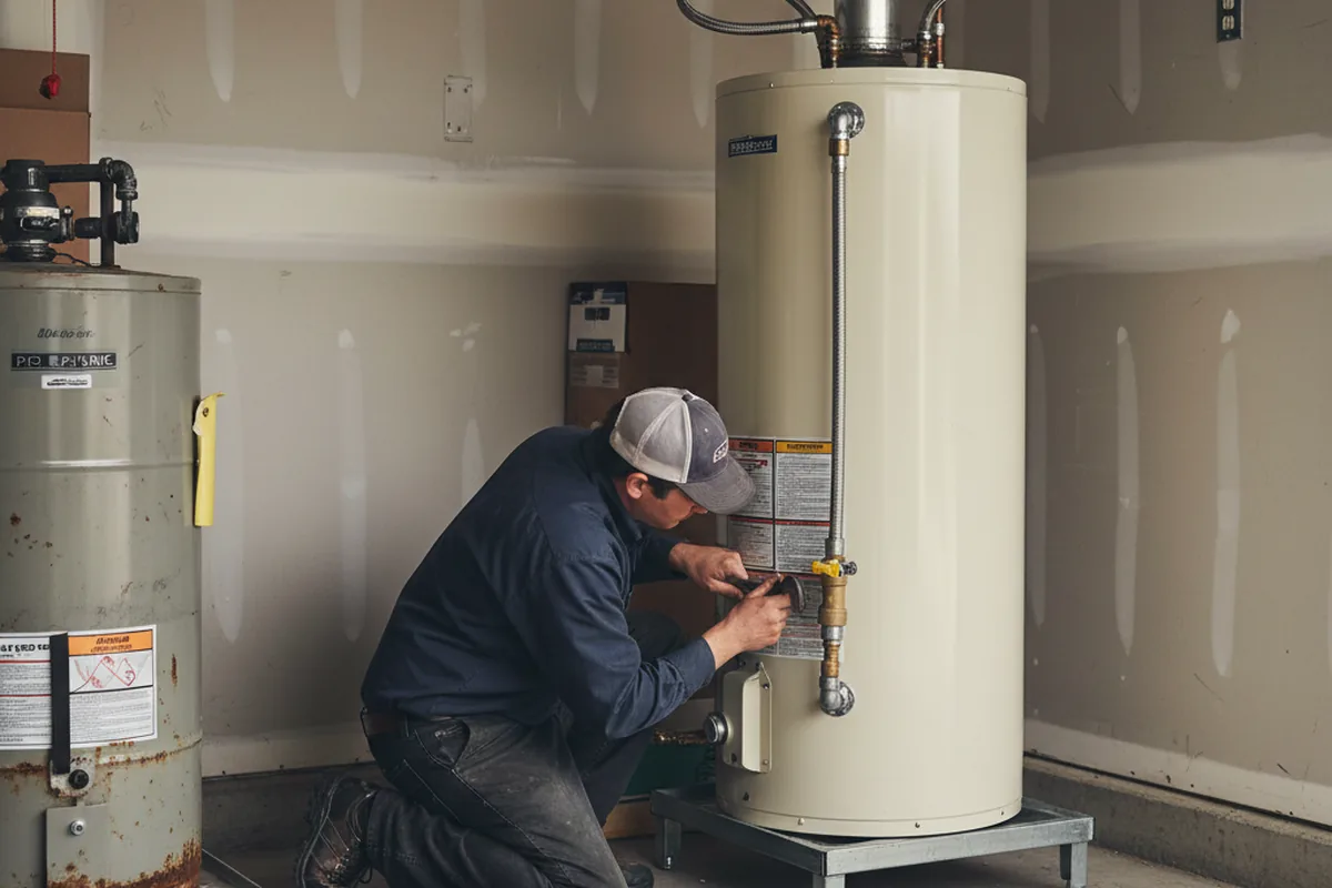 Water heater and shutoff valve replacement in Marysville